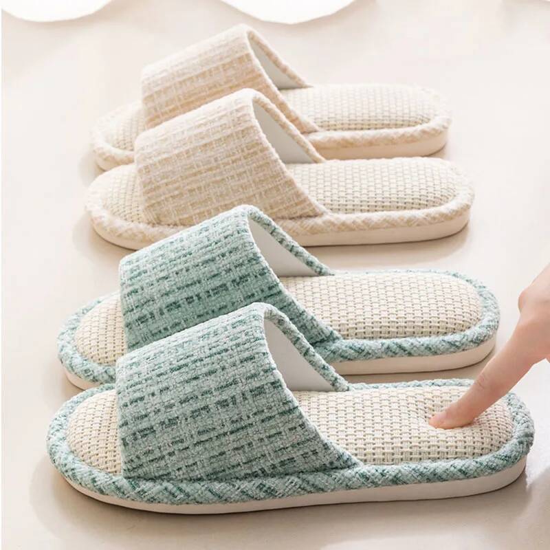 Home Fragrance Linen - Women's Slippers Summer New Japanese Linen