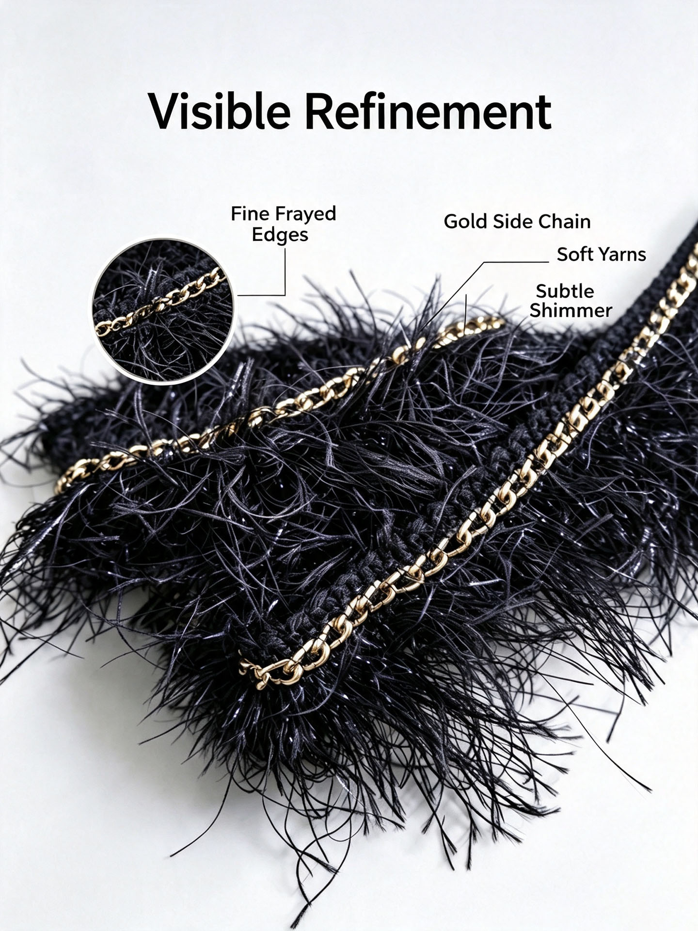 3 Meters Black Faux Feather Ta - огляд і ціна Home Fragrance No 3