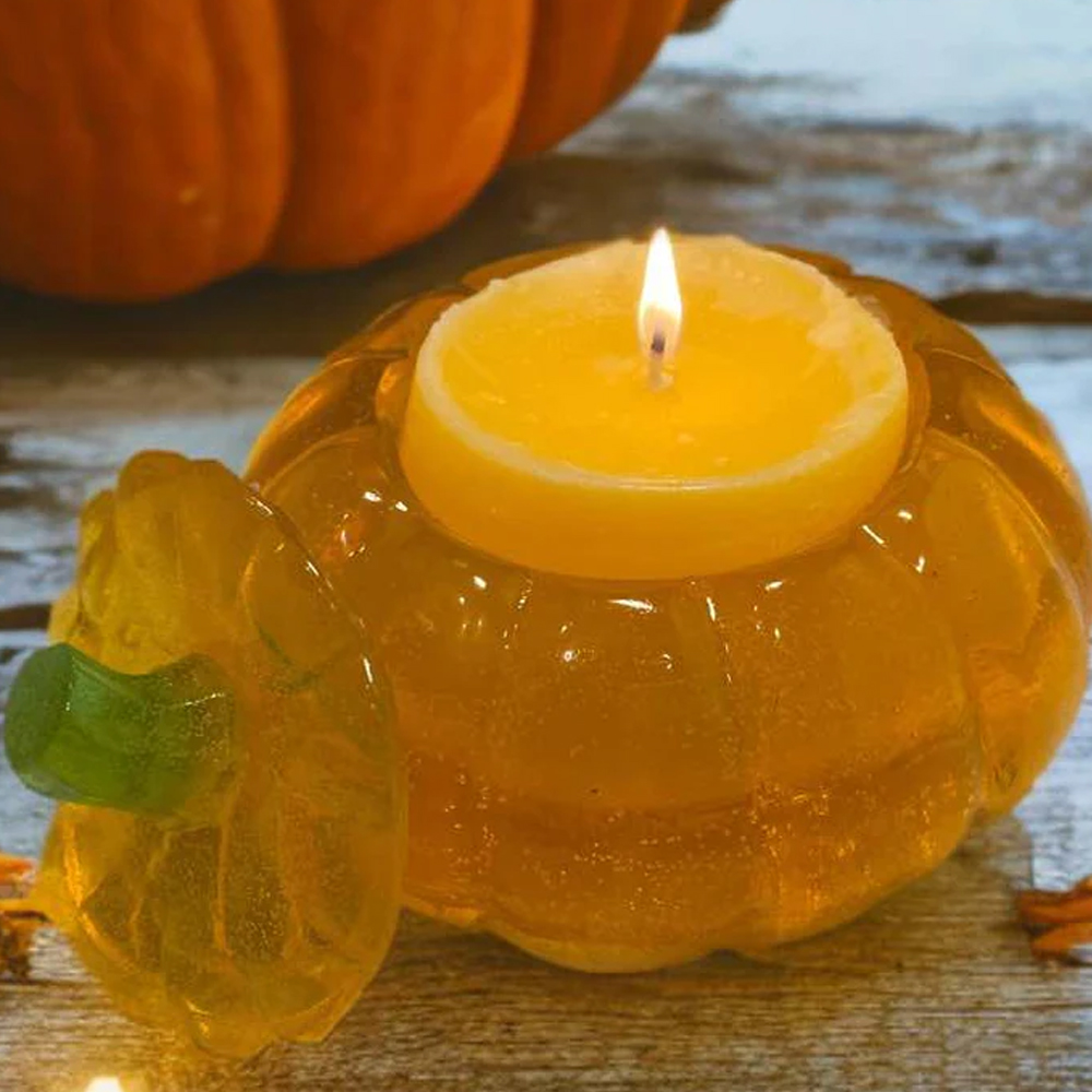200g Yellow Clear Gel Jelly Wa - огляд і ціна Wooden Wick Candle