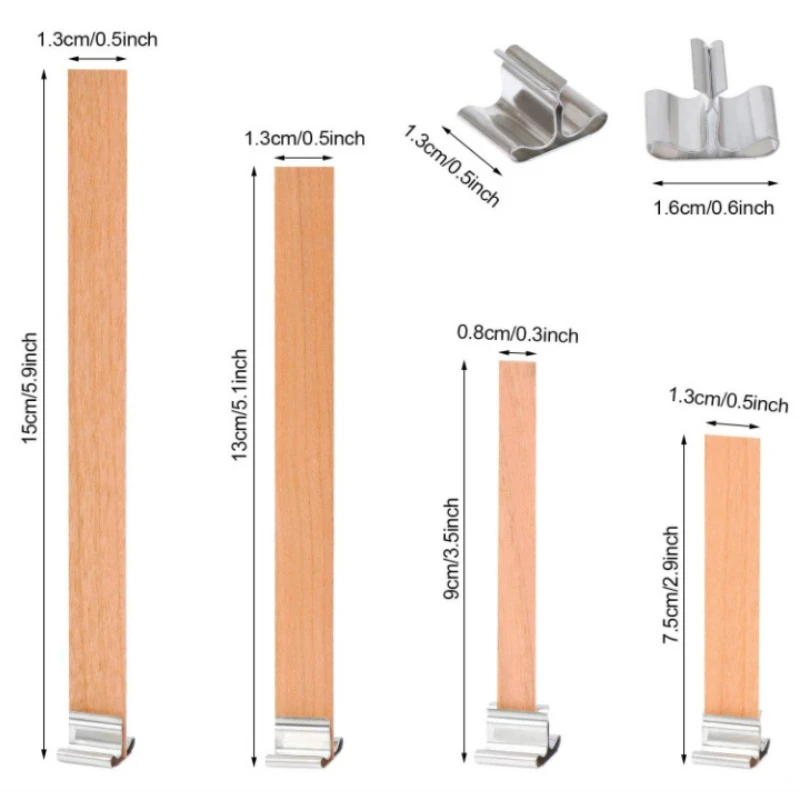 30pcs High Quality Wooden Cand - огляд і ціна Wooden Wick Candle