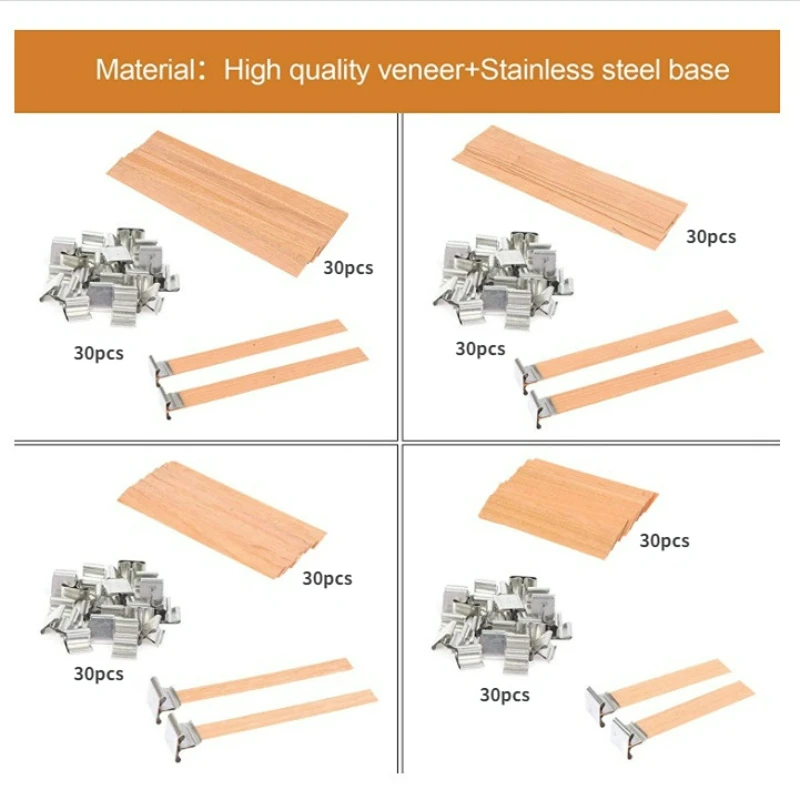 30pcs High Quality Wooden Cand - огляд і ціна Wooden Wick Candle