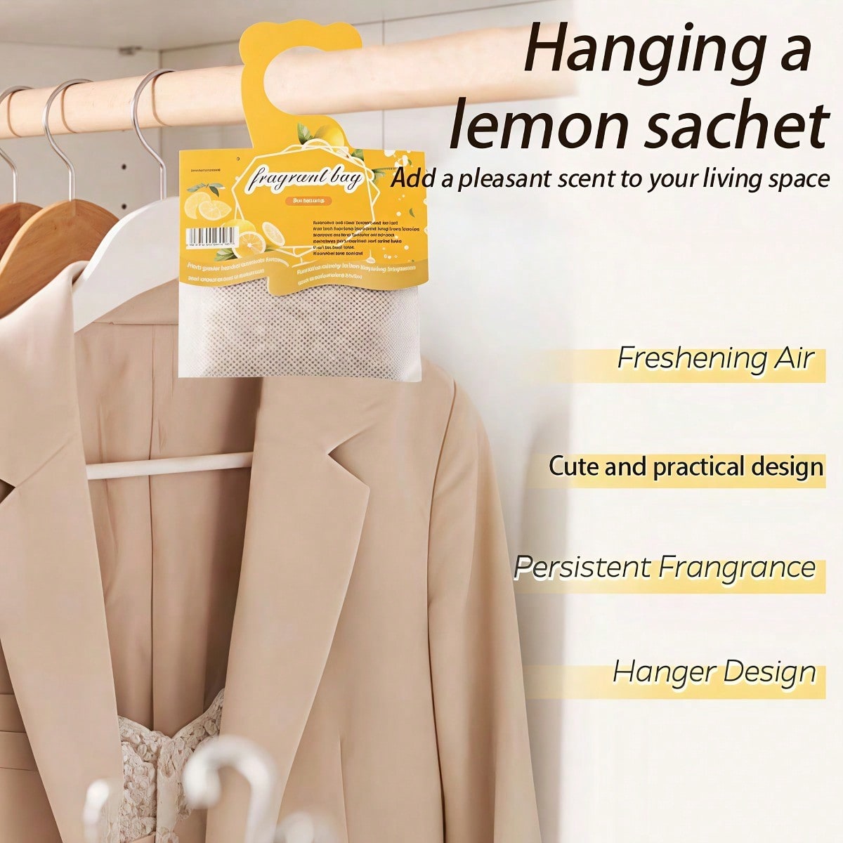Hanging Lemon Scented Sachets, - огляд і ціна Home Fragrance Brand